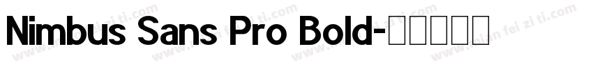 Nimbus Sans Pro Bold字体转换